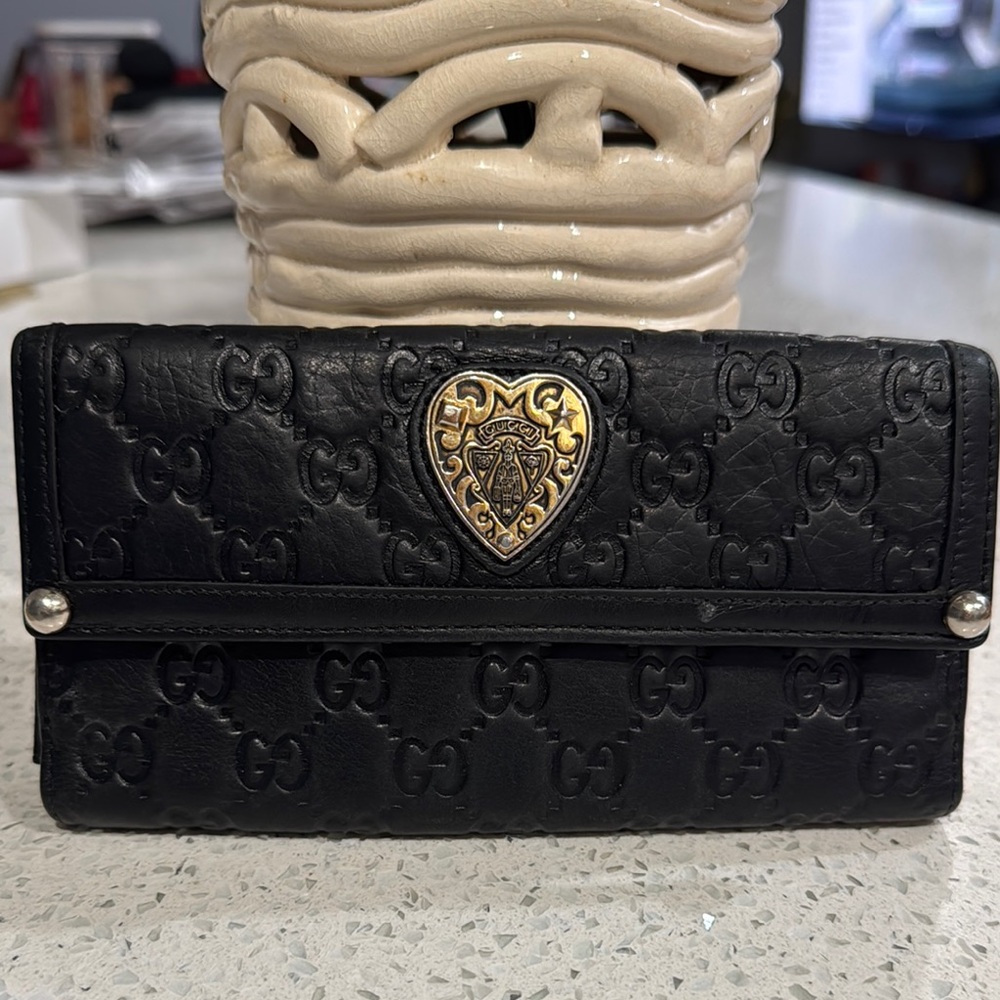 🖤Gucci GG Pattern Leather Long Wallet